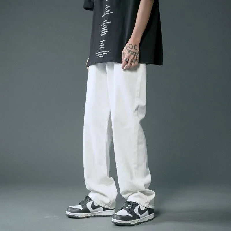Manufactory Custom Style or Logo Low Moq DOM OEM  Wholesale Jeans Vintage Blue Denim Hip Hop Streetwear Pants Washed Technique