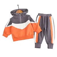 Girls Solid Colour Sets Children's Long-Sleeved Short Sweater Trousers 2Pcs Spring Autumn New Kids Fashion Casual Suit 4-12Y