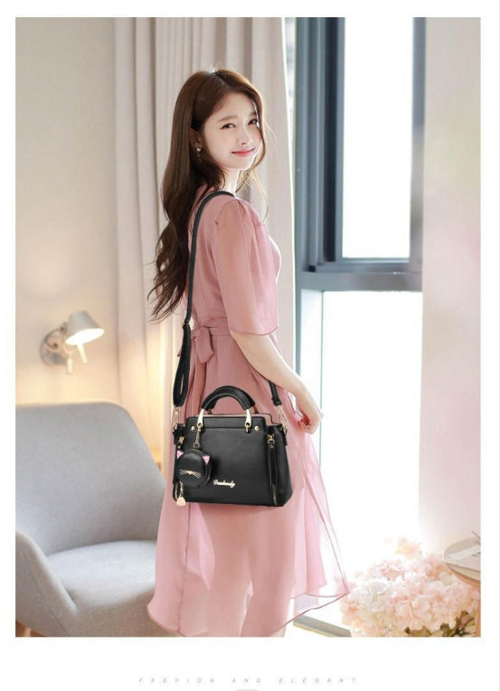 New Trendy Fashion Handbags Atmospheric All-match Ladies Shoulder Bag Messenger Bag Cat Coin Purse Headphone Bag 2023