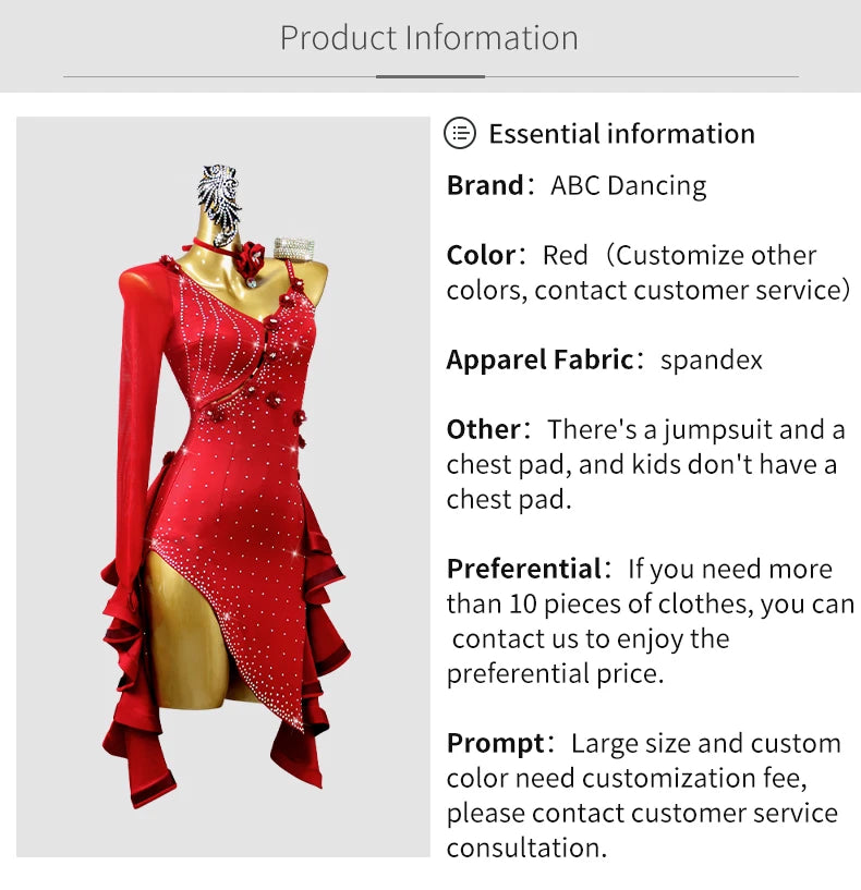 2025 Latin Dance Practice Clothing Girls Dress for Prom Competition Sport Costume Evening Party Skirt Top Women Samba Customized