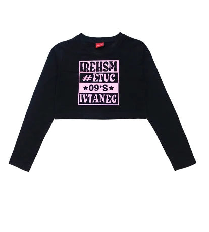 Kids Modern Hip Hop Dance Costumes For Girls Black Crop Tops Loose Pants Suit Children Jazz Dance Performance Clothes DQS15809