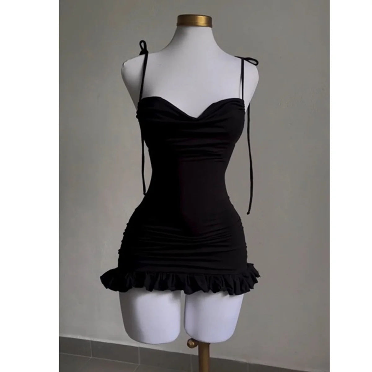 2025 New V Neck Backless Side Slit Sexy Slim Camisole Dress Summer Female Elegant Lace Up Dresses Ladies Beach Tourism Sundress