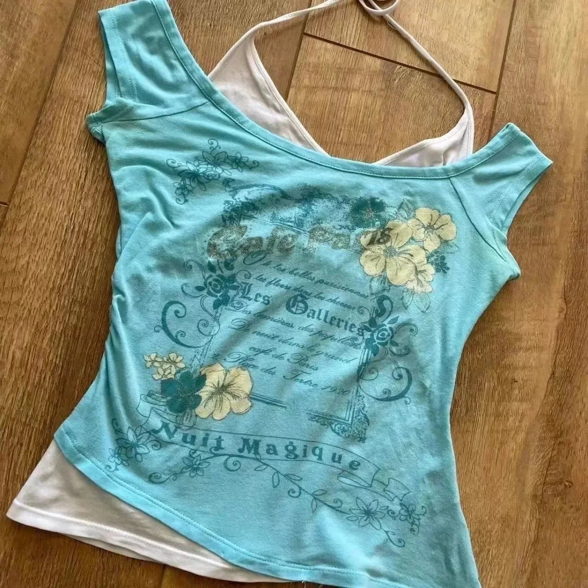 2025 New Y2k Vintage Graphic T Shirts Women Grunge Streetwear Hot Girl Slim Fit Tee Harajuku Fashion Casual Sweet Tops Chic