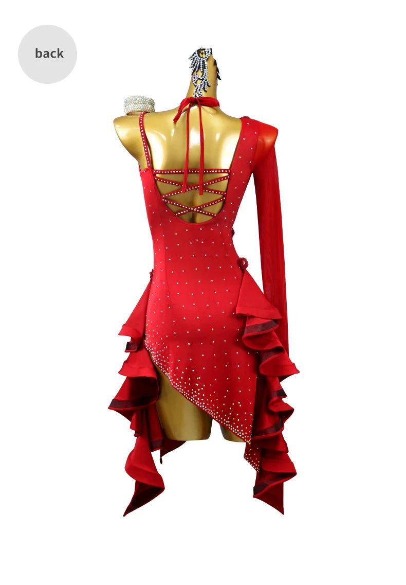 2025 Latin Dance Practice Clothing Girls Dress for Prom Competition Sport Costume Evening Party Skirt Top Women Samba Customized