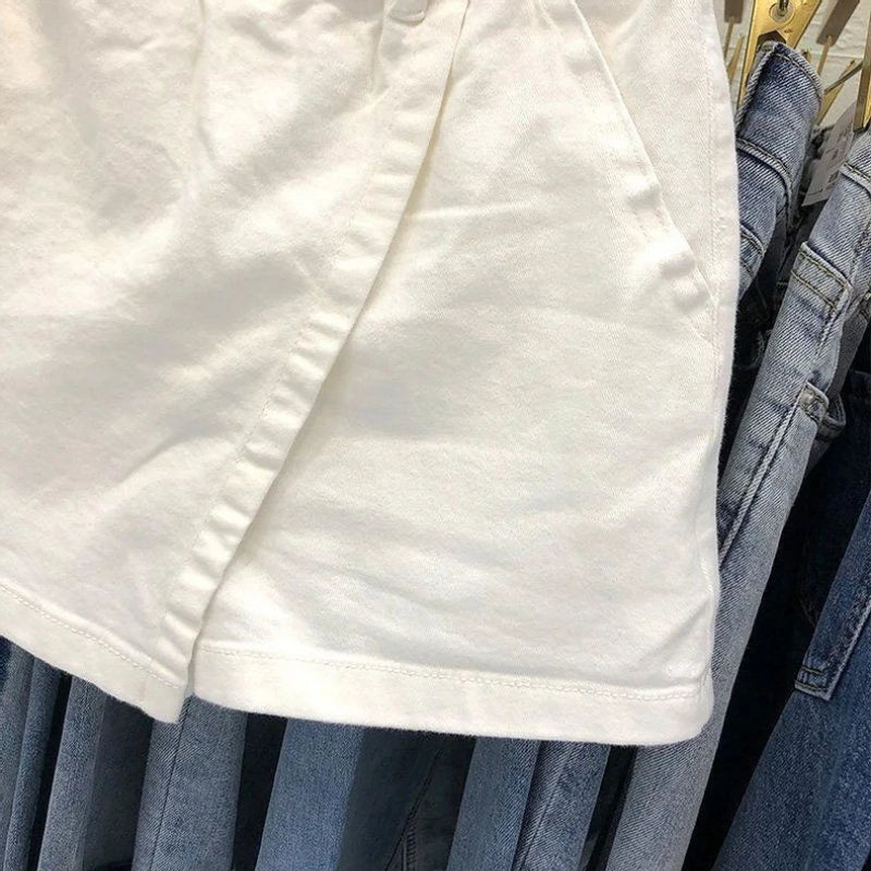 White Skirt Women High Waist Cotton Summer Jupe 2025 Faldas Mujer De Moda Fashion Casual Bodycon Mini Y2k Skirts Korean Saia