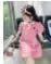 2025 New Children's Dress Girls' Summer Korean Edition Striped Strawberry lapel Casual Dress 1-10 Years Old