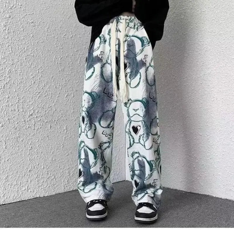 Men's Clothing Casual new Premium Summer Sporty Lightweight Thin printing Long Pants Straight Leg Comfortable Breathable