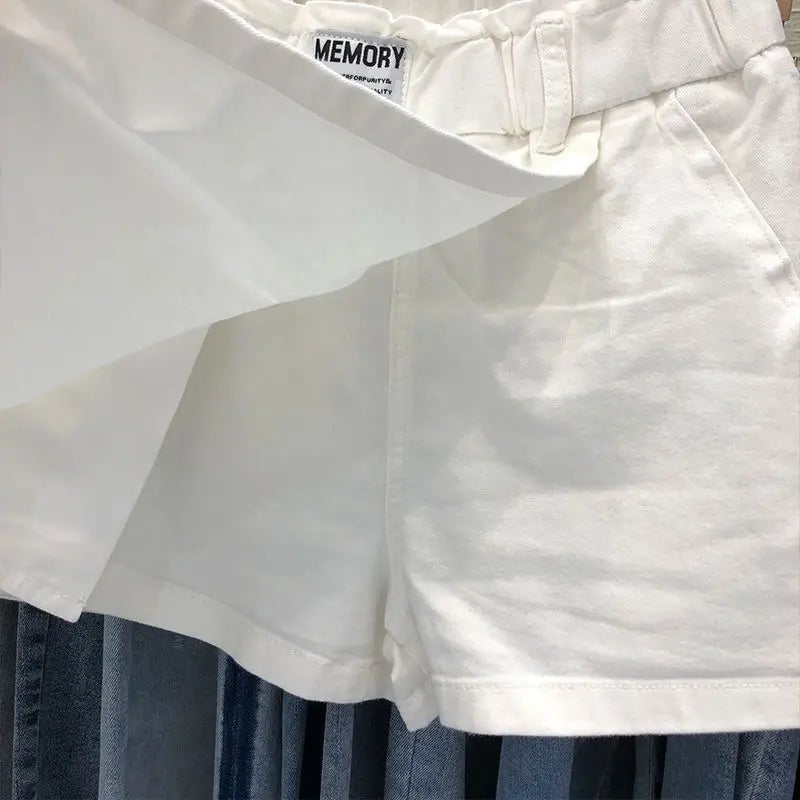 White Skirt Women High Waist Cotton Summer Jupe 2025 Faldas Mujer De Moda Fashion Casual Bodycon Mini Y2k Skirts Korean Saia