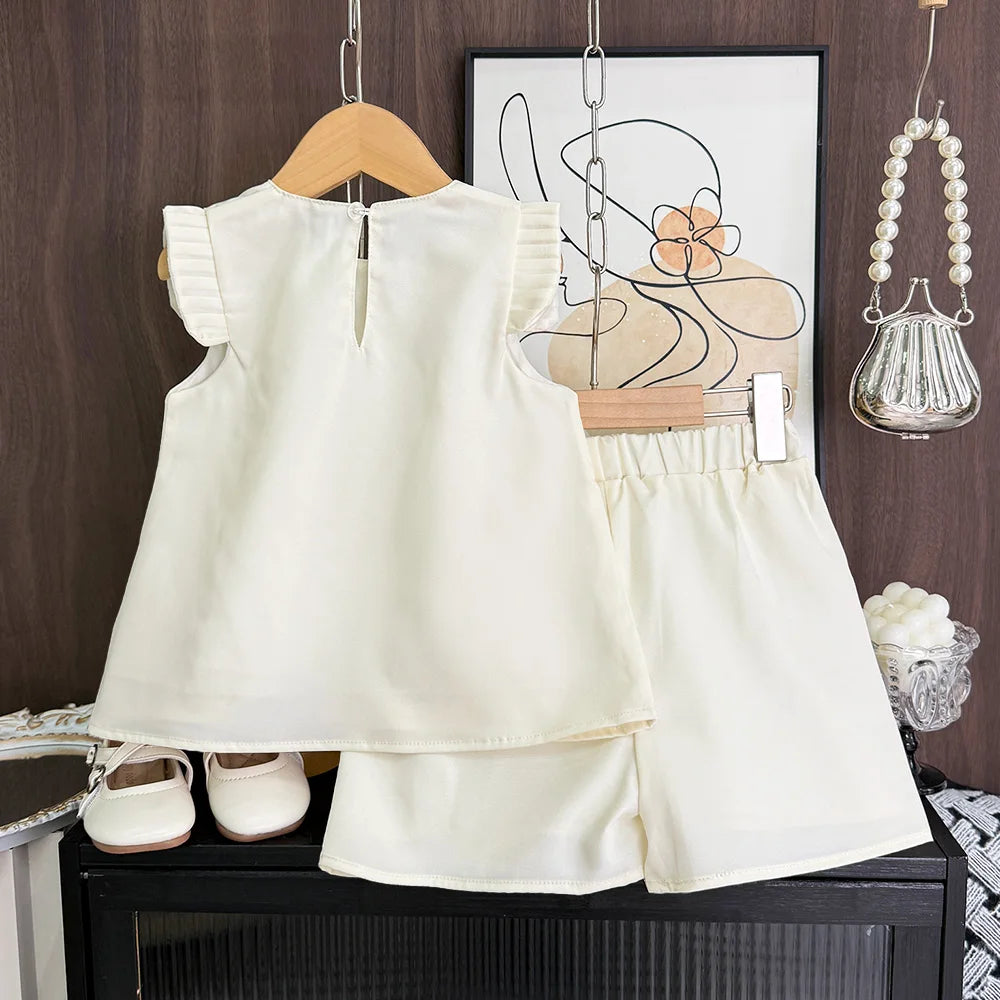Bear Leader 2-7 Years Summer New 3D Flower Vest Dress Girl's Princess Dresses Baby Kids Clothing Wedding Party Elegent Clothes
