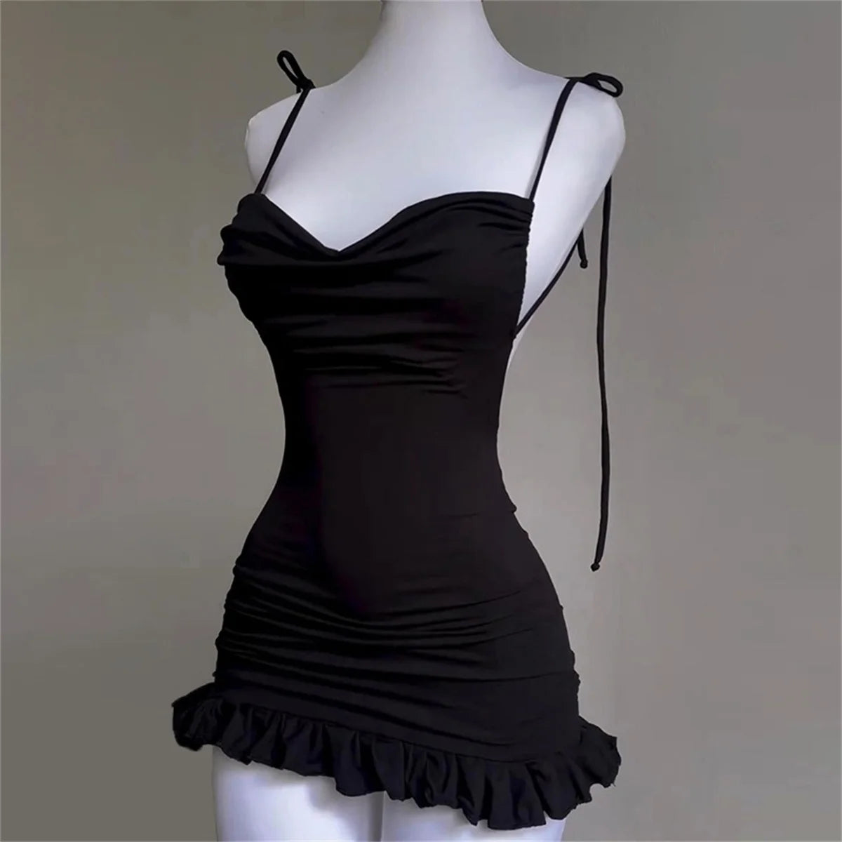 2025 New V Neck Backless Side Slit Sexy Slim Camisole Dress Summer Female Elegant Lace Up Dresses Ladies Beach Tourism Sundress