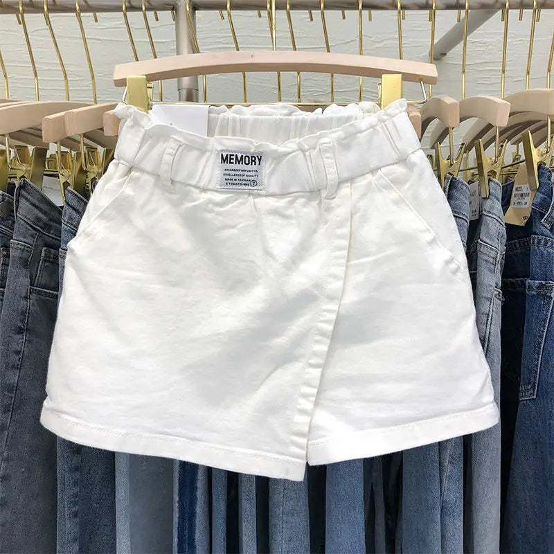 White Skirt Women High Waist Cotton Summer Jupe 2025 Faldas Mujer De Moda Fashion Casual Bodycon Mini Y2k Skirts Korean Saia