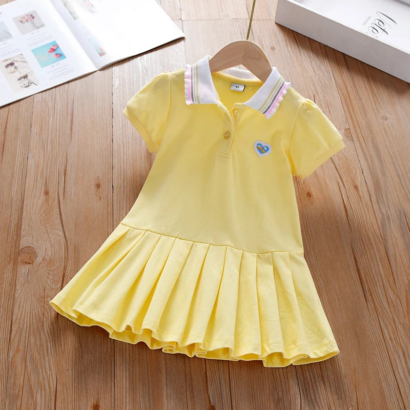 Girls Clothes 2025 New Summer Princess Dresses Short Sleeve Kids Dress Baby Dresses for Children Clothing 2-6Y