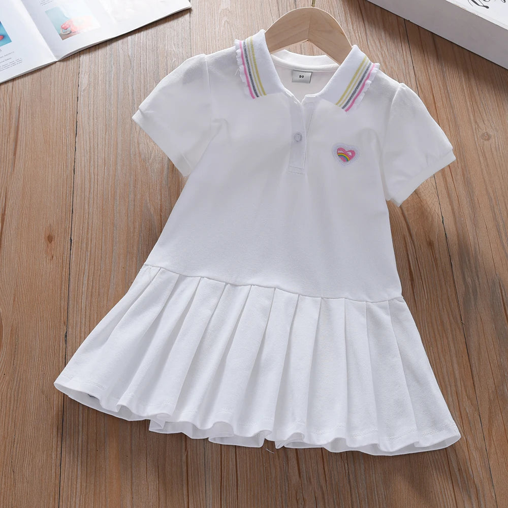 Girls Clothes 2025 New Summer Princess Dresses Short Sleeve Kids Dress Baby Dresses for Children Clothing 2-6Y