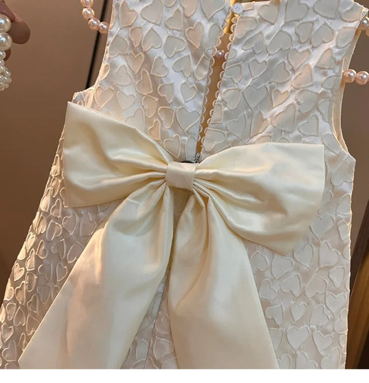 Princess Party Dress Toddler Baby Girls Classic Dresses Kids Heart Elegant Wedding Children Birthday Baptism Formal Clothing