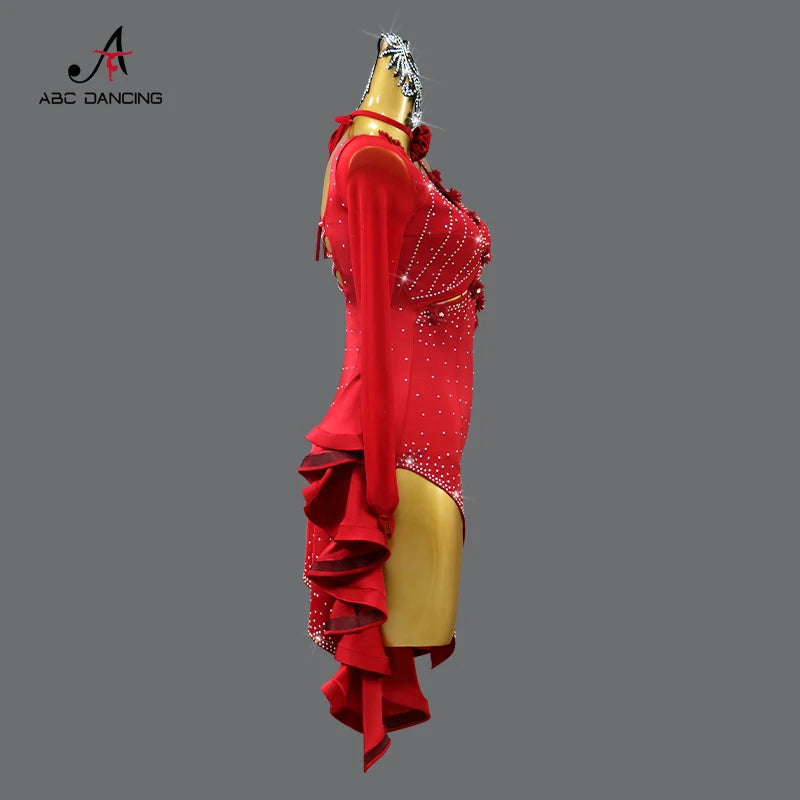 2025 Latin Dance Practice Clothing Girls Dress for Prom Competition Sport Costume Evening Party Skirt Top Women Samba Customized