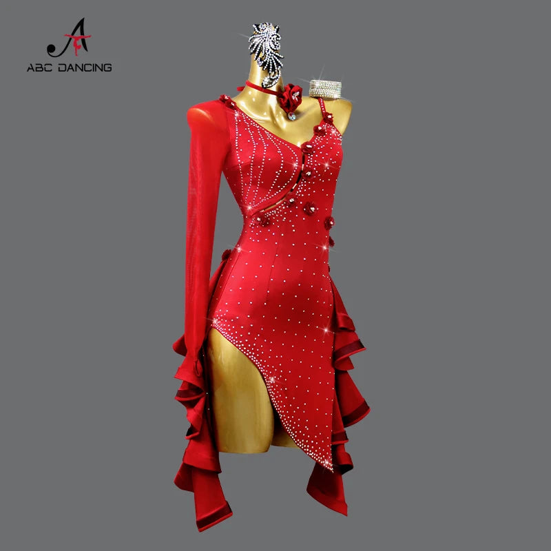 2025 Latin Dance Practice Clothing Girls Dress for Prom Competition Sport Costume Evening Party Skirt Top Women Samba Customized