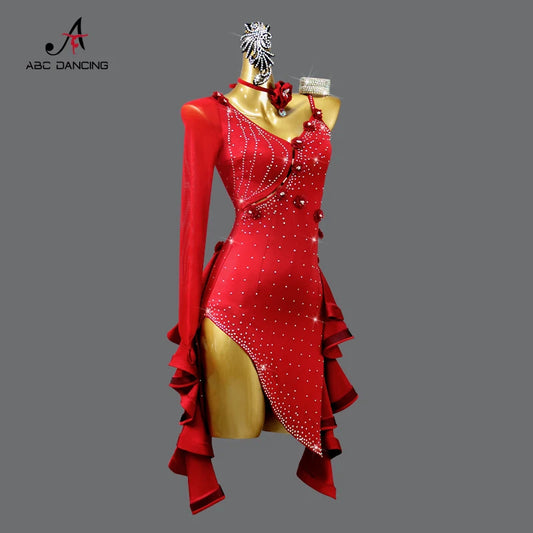 2025 Latin Dance Practice Clothing Girls Dress for Prom Competition Sport Costume Evening Party Skirt Top Women Samba Customized
