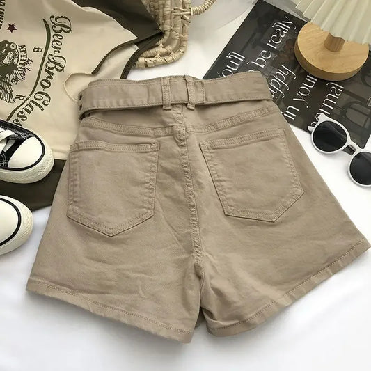 Women Mini Denim Skirts Multi Pockets Streetwear Personal Cool Ladies High Waisted A-line Wrap-around Skirt Cargo Skirt 2025 New