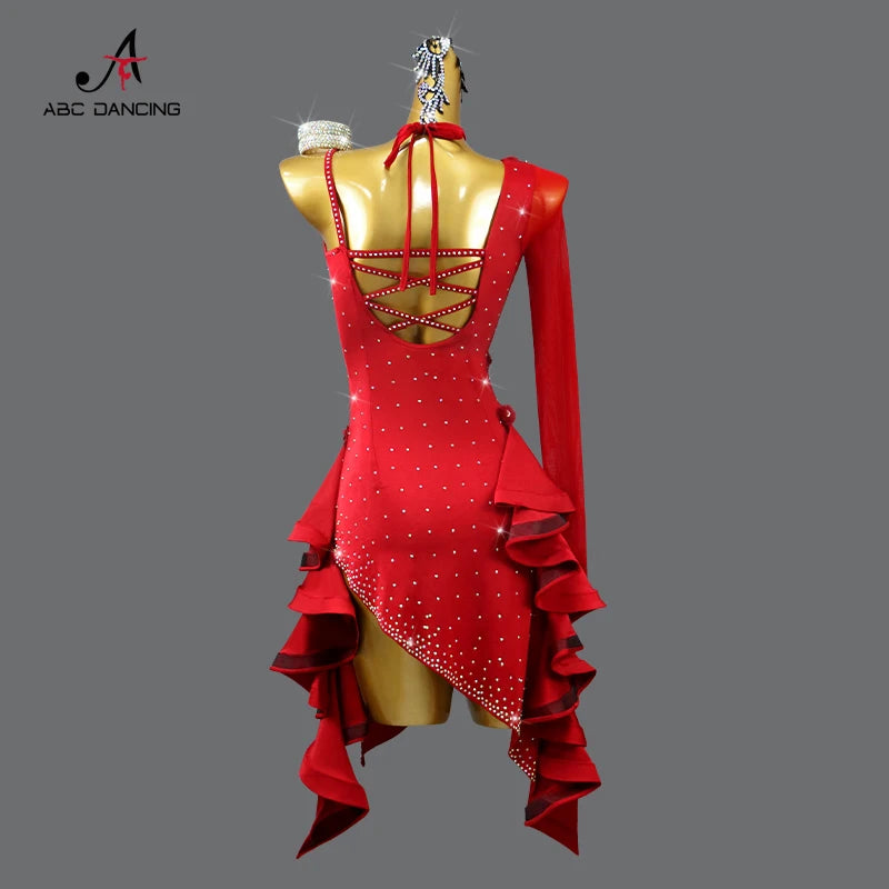 2025 Latin Dance Practice Clothing Girls Dress for Prom Competition Sport Costume Evening Party Skirt Top Women Samba Customized