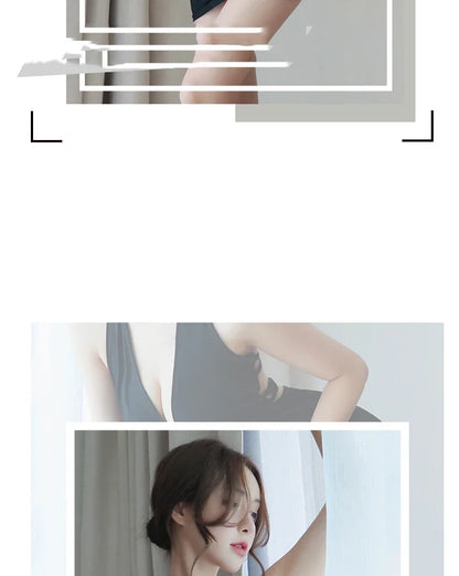 Summer Deep V Backless Dress Women Sexy Uniform Seductive Nightclub Attire Secretary Attire OL Attire Clothes Woman Party Dress