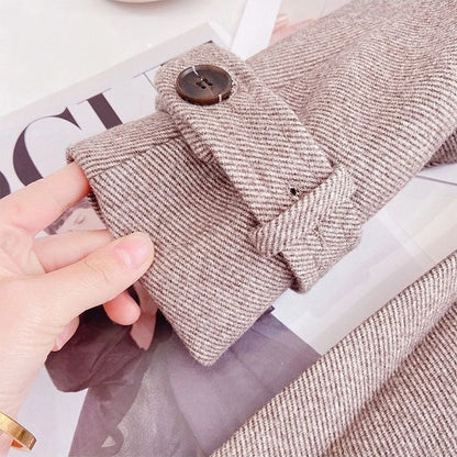 Bear Leader Fashion Kids Girls Princess 2pcs Clothes Set Autumn Winter Children Coat Outwear+Skirts Vintage Outfits Suit 2-12Y