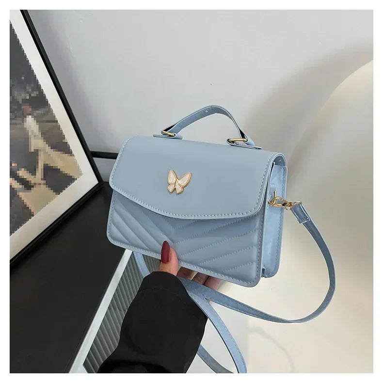 PU Versatile and Fashionable Portable Small Square Bag Single Shoulder Crossbody Bag Luxury Designer Handbag Bolsas De Mujer