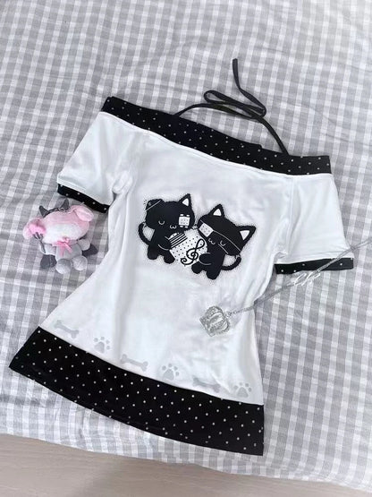 2000s Y2k Tops & Tees Women's T-shirt Print Sexy Punk Streetwear Shirt Gothic Blouse Casual Grunge T Shirts Crop Top 2025 Summer