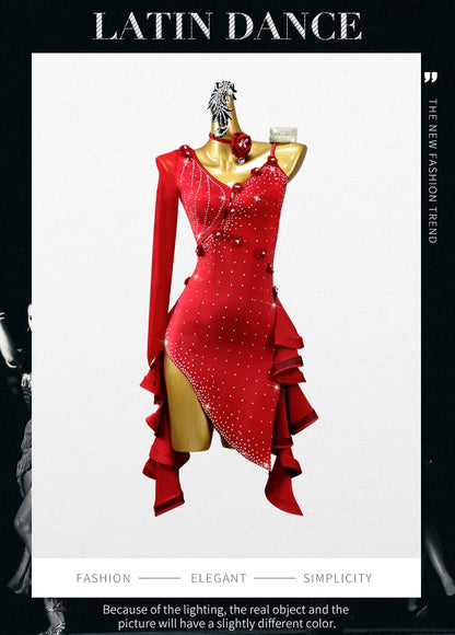 2025 Latin Dance Practice Clothing Girls Dress for Prom Competition Sport Costume Evening Party Skirt Top Women Samba Customized
