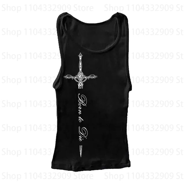Gothic Grunge Punk Printing Women's Long Sleeve Tee Casual Slim Fit Sexy Chic Emo Girls Crop Top Y2K Harajuku Vintage Streetwear