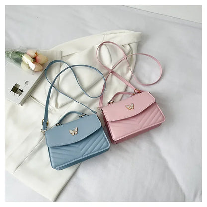 PU Versatile and Fashionable Portable Small Square Bag Single Shoulder Crossbody Bag Luxury Designer Handbag Bolsas De Mujer