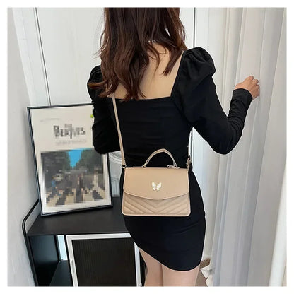 PU Versatile and Fashionable Portable Small Square Bag Single Shoulder Crossbody Bag Luxury Designer Handbag Bolsas De Mujer