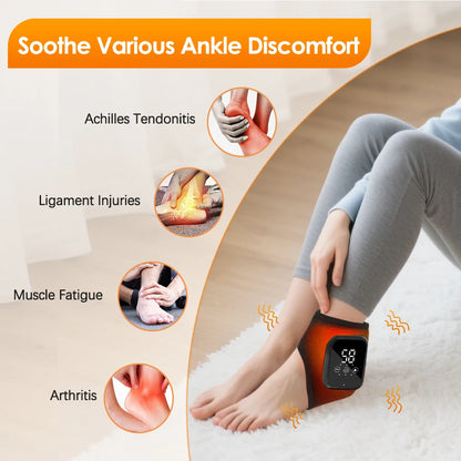 Electric Heating Wrist Massager Hot Compress Vibration Wrist/Ankle Brace Hand Wrist Guard Heating Pad Rechargeable Wristband