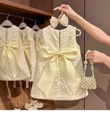 Princess Party Dress Toddler Baby Girls Classic Dresses Kids Heart Elegant Wedding Children Birthday Baptism Formal Clothing