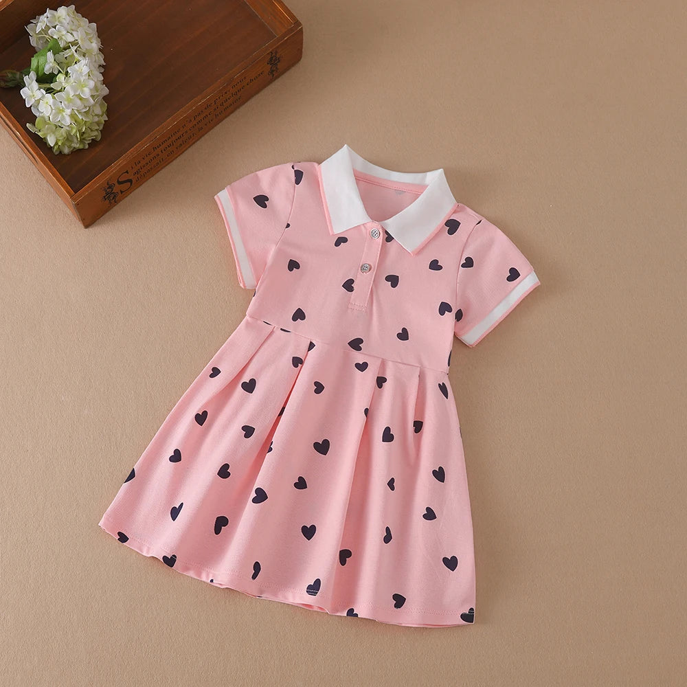 Girls Clothes 2025 New Summer Princess Dresses Short Sleeve Kids Dress Baby Dresses for Children Clothing 2-6Y