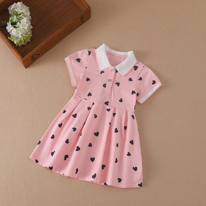Girls Clothes 2025 New Summer Princess Dresses Short Sleeve Kids Dress Baby Dresses for Children Clothing 2-6Y