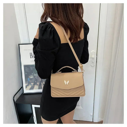 PU Versatile and Fashionable Portable Small Square Bag Single Shoulder Crossbody Bag Luxury Designer Handbag Bolsas De Mujer
