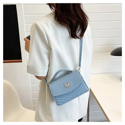 PU Versatile and Fashionable Portable Small Square Bag Single Shoulder Crossbody Bag Luxury Designer Handbag Bolsas De Mujer