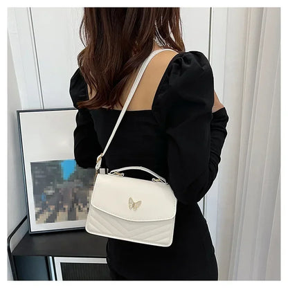 PU Versatile and Fashionable Portable Small Square Bag Single Shoulder Crossbody Bag Luxury Designer Handbag Bolsas De Mujer