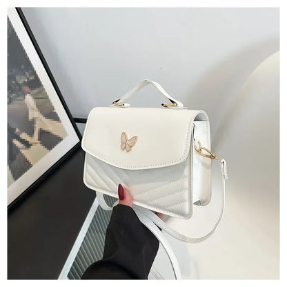 PU Versatile and Fashionable Portable Small Square Bag Single Shoulder Crossbody Bag Luxury Designer Handbag Bolsas De Mujer