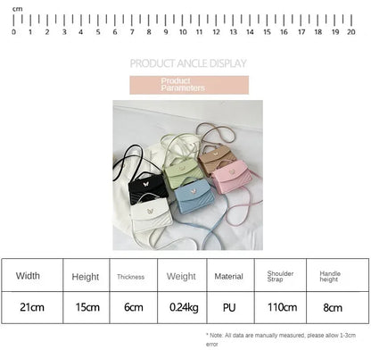 PU Versatile and Fashionable Portable Small Square Bag Single Shoulder Crossbody Bag Luxury Designer Handbag Bolsas De Mujer