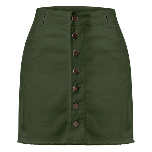 Jeans Skirt Women Shorts Comfortable Soft Breathable Denim Short Skirts Elastic Fashionable Hip Skirt Ruffle Table Skirt