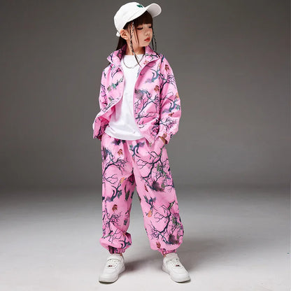 Chinese Style Children's Performance Costume Boys Set Hip-Hop Street Dance National Trend Performance Outfit Girls Jazz Show Cos