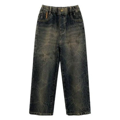 New Design Kids Stylish Jeans For Boys Fashion Street Trousers Children Trendy Denim Pants Age 5 6 7 8 9 10 11 12 13 14 Years
