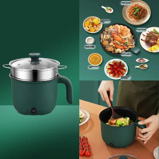Capacity Mini Home Cooking Pot Multifunctional Rice Cooker Non Stick Pan Safety Material Potable Stockpot Utility Electrice