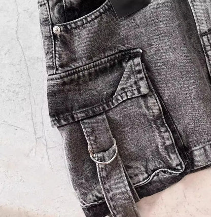 Skirts Women Sexy Short Skirt Slim Fit Casual Regular Jeans Elegant Splice Denim High Waist Hip Wrap A Line Pockets Summer
