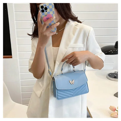 PU Versatile and Fashionable Portable Small Square Bag Single Shoulder Crossbody Bag Luxury Designer Handbag Bolsas De Mujer