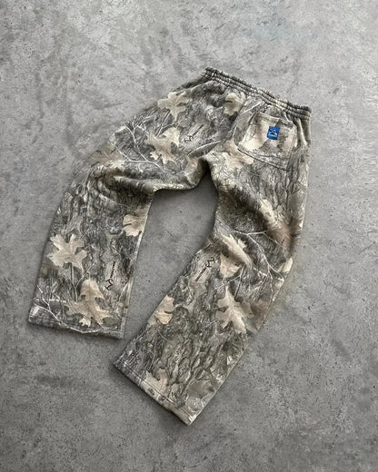 Y2K Streetwear Men Camouflage Pattern Print High Street Hip Hop Sweatpants Women Oversized Unisex Casual Camo Baggy Pants Gothic