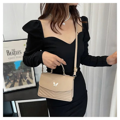 PU Versatile and Fashionable Portable Small Square Bag Single Shoulder Crossbody Bag Luxury Designer Handbag Bolsas De Mujer