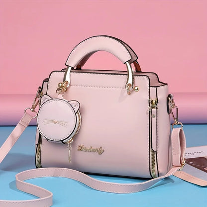 Fashion Handbag for Women Ladies Top Handle Satchel Shoulder Bags Cat Purse