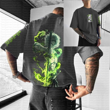 Teegamechanger Demon Slayer Kimetsu No Yaiba Anime Graphic Print T Shirts for Men 2025 Summer Cotton Short Sleeve Tees